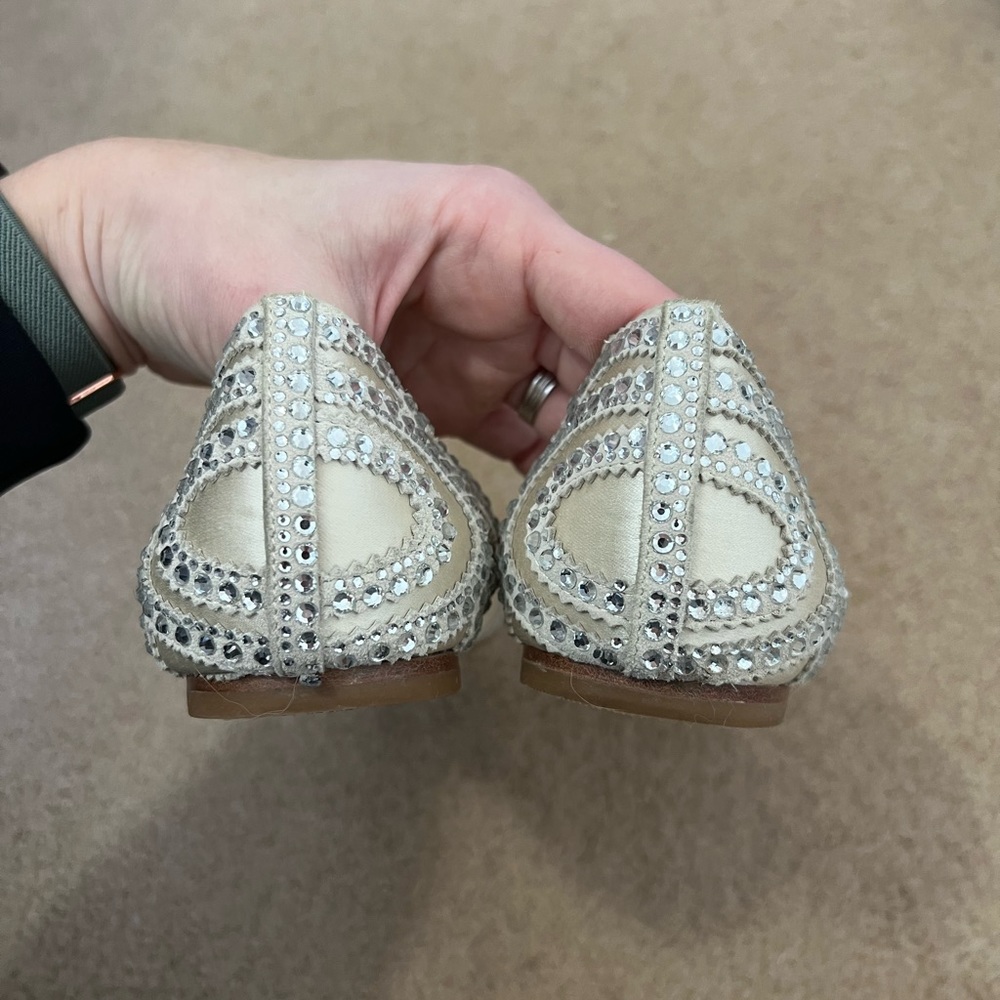 badgley mischka BHLDN gigi pointed toe flats - Picture 2 of 8